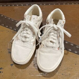 Vans-Floral Canvas and suede Women's Sneakers W 8
